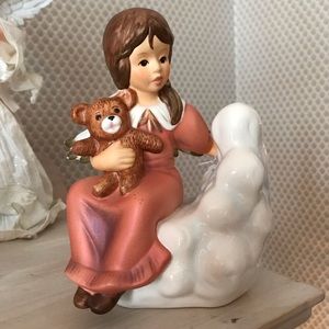 Goebel Angel on Cloud with Teddy Bear Figurine